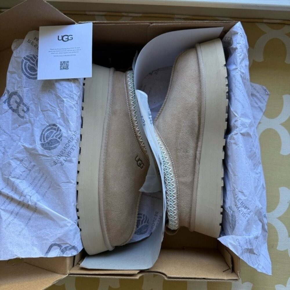 UGG Tan Platform Shoes